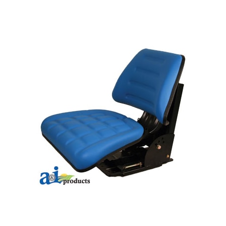A & I Products Flip-Up Seat, Trapezoid Back, BLU 23" x10" x18.25" A-TF222BU